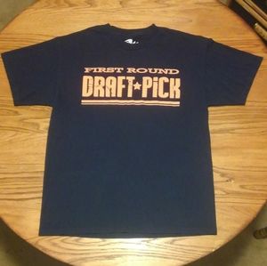 1st Round Draft Pick 🏈 🏀 Shirt First Blue Orange
